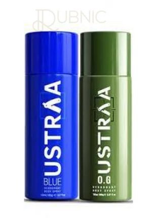 USTRAA BLUE Deodorant Body Spray 150 ml+O.G Deodorant Body