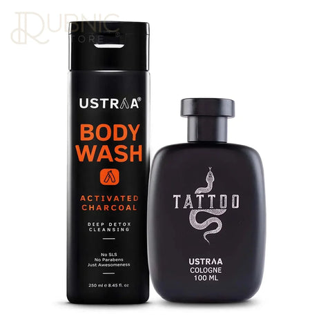 USTRAA Cologne Tattoo & Body Wash (Activated Charcoal) -