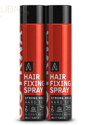 USTRAA Hair Fixing Spray - Strong Hold 250ml Pack of 2 -