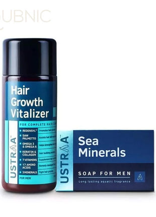 USTRAA Hair Growth Vitalizer & Sea Minerals Soap - HAIR