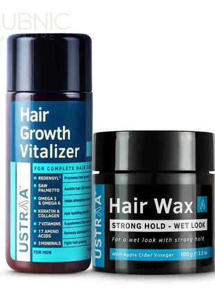 USTRAA Hair Growth Vitalizer & Hair Wax- Wet Look - hair wax