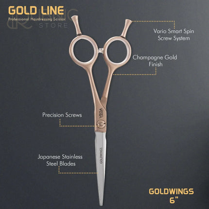 Vega Professional Goldwings 6 Gold Line Hairdressing
