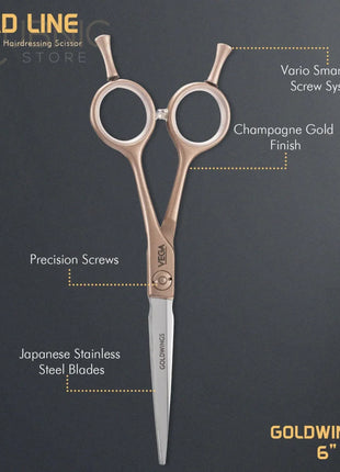 Vega Professional Goldwings 6 Gold Line Hairdressing