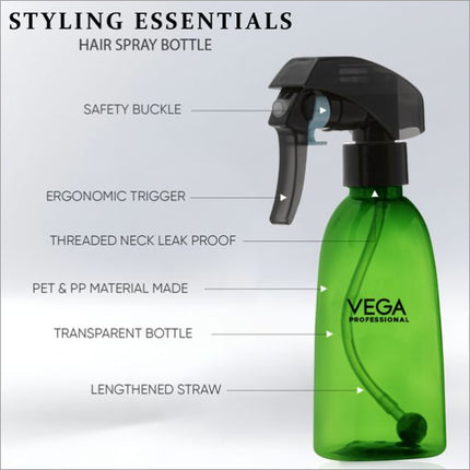 VEGA PROFESSIONAL HAIR SPRAY BOTTLE GREEN -200 ML