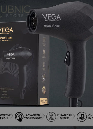 VEGA Professional Mighty Mini Hair Dryer Black (VPVHD-05) -