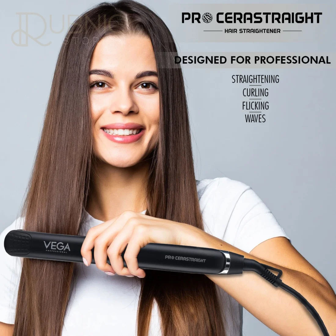 VEGA Professional Pro Cera Straight Hair Straightener VPVHS 09