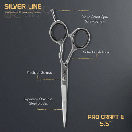 Vega Professional Pro Craft E 5.5 Silver line Hairdressing