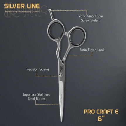 Vega Professional Pro Craft E 6 Silver line Hairdressing