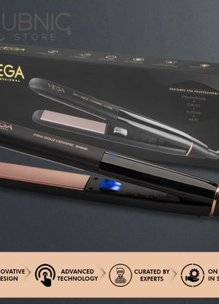 VEGA Professional Pro Gold Ceramic Shine Hair Straightener