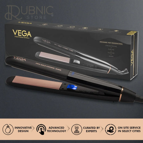 VEGA Professional Pro Gold Ceramic Shine Hair Straightener