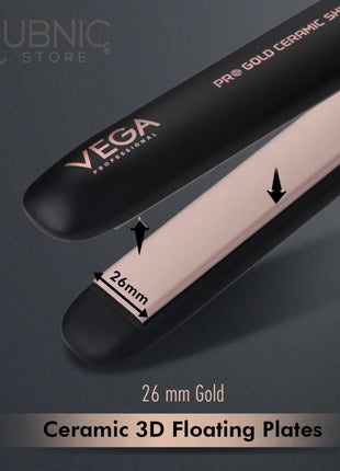 VEGA Professional Pro Gold Ceramic Shine Hair Straightener