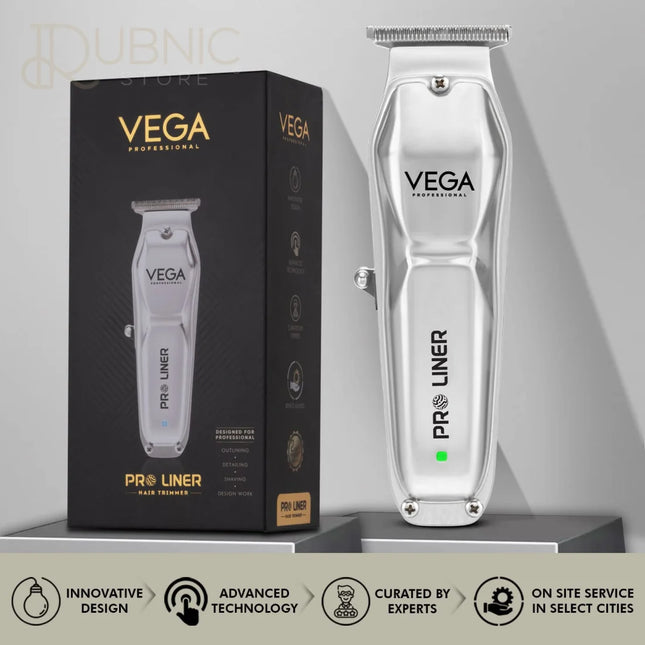 VEGA Professional Pro Liner Hair Trimmer VPPHT-03 Silver -