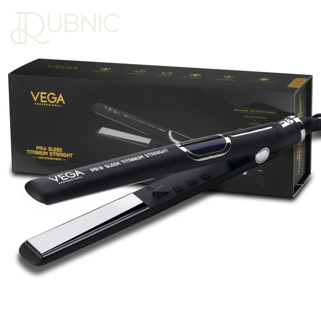 VEGA Professional Pro Sleek Titanium Straight Hair Straightener VPPHS 02