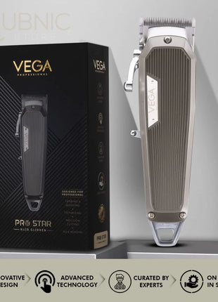 VEGA Professional Pro Star Hair Clipper VPPHC-04 Grey - HAIR