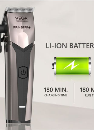 a silver electric shaver with a battery on it