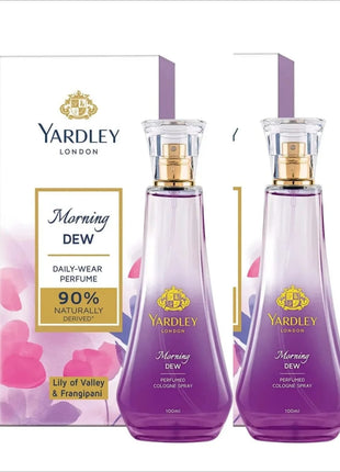 YARDLEY Morning DEW PERFUME 100 ml - PACK OF 2 100 ML -