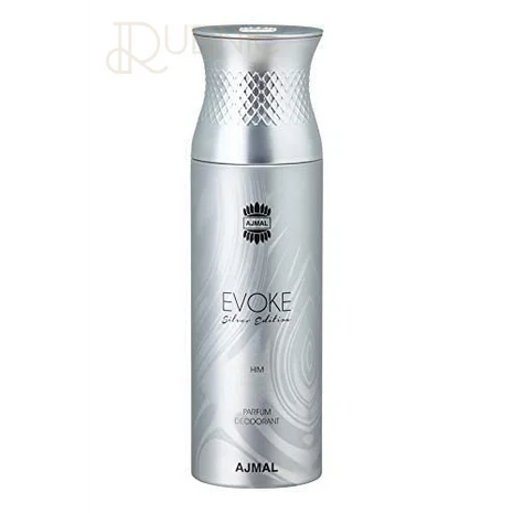 Ajmal Evoke Silver Edition Perfume Deodorant 200ml - BODY