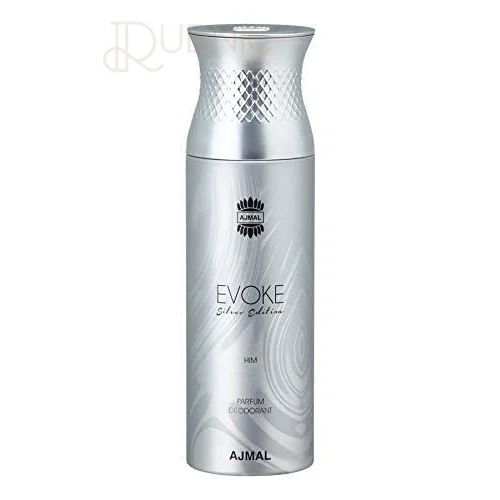 Ajmal Evoke Silver Edition Perfume Deodorant 200ml - BODY