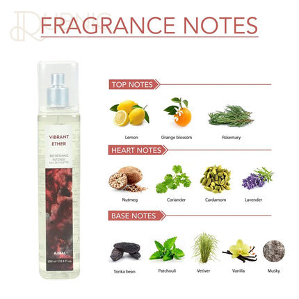 Ajmal Vibrant Ether Eau De Toilette Spicy Perfume 250ML -