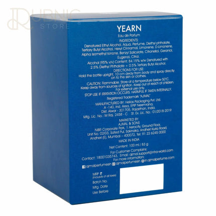 Ajmal Yearn Perfume 100ML - PERFUME