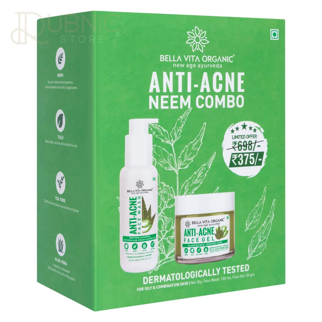 Bella Vita Organic Anti Acne Combo Box 150 ML - face wash