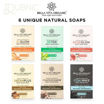 Bella Vita Organic C-Glow Body Wash Bar Natural Soap 150gm -