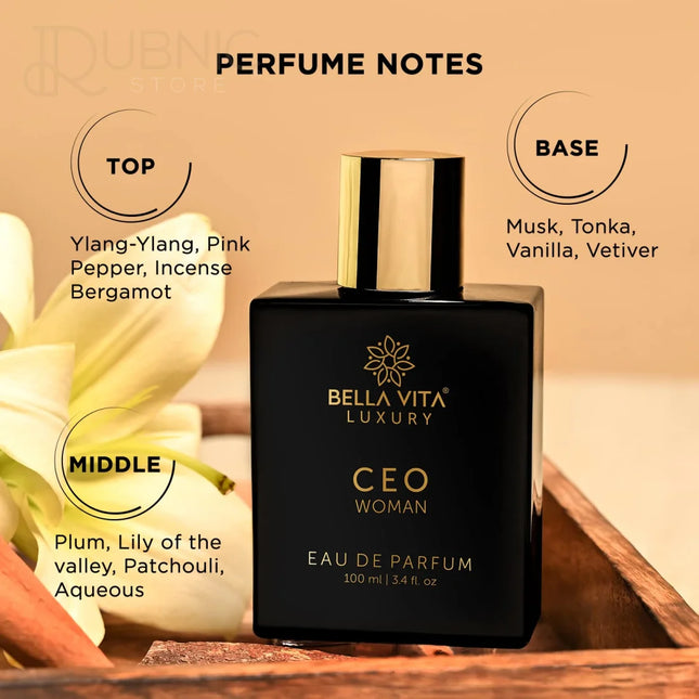 Bella Vita Organic CEO Woman Eau De Parfum 100 ML - PARFUME