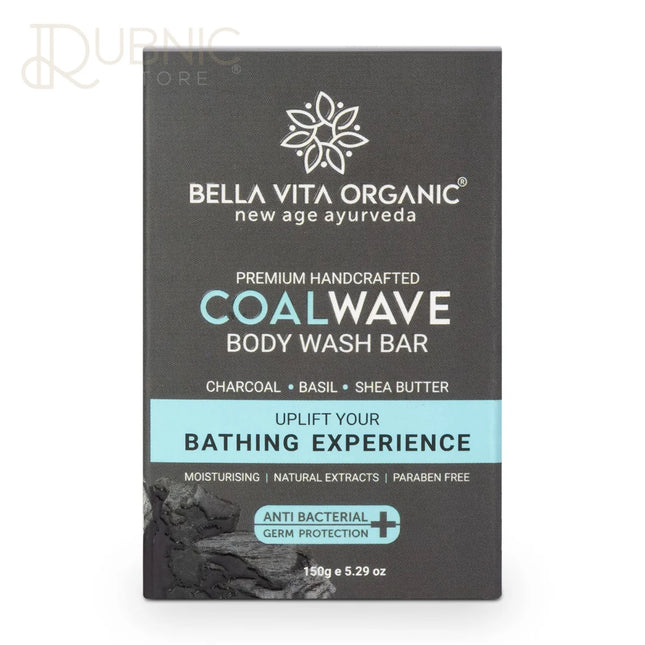 Bella Vita Organic CoalWave Body Wash Bar 150gm - BATH SHOP
