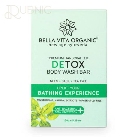 Bella Vita Organic Detox Body Wash Bar Soap 150 gm - BATH