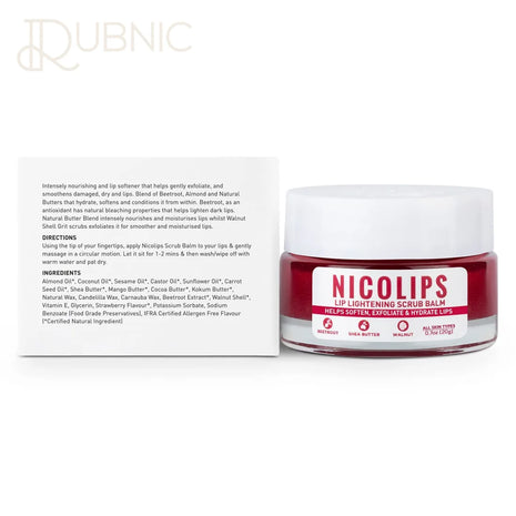 Bella Vita Organic NicoLips Lip Scrub Balm 20 g - LIP SCRUB