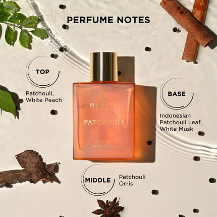 Bella Vita Organic Patchouli Parfum Unisex Perfume 100 ML -