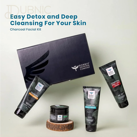 Bombay Shaving Company Activated Charcoal Facial Kit - face