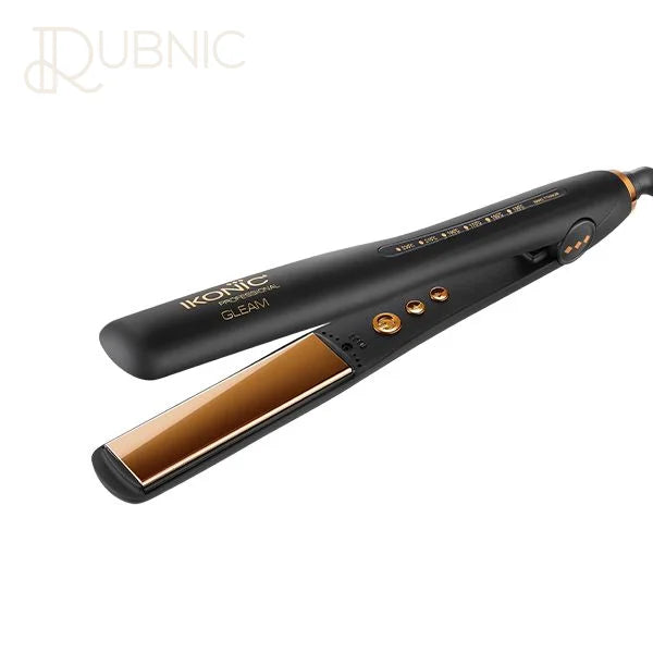 IKONIC Gleam Hair Straightener - Golden Black - Hair