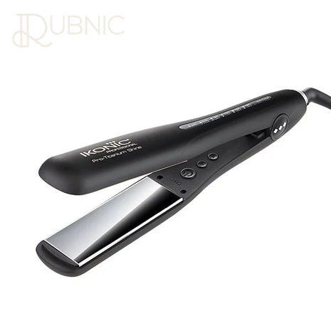 IKONIC Pro Titanium Shine Hair Straightener (Black) - Hair