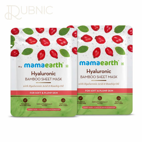 Mamaearth HYALURONIC BAMBOO Sheet Mask 25GM*2 - SHEET MASK