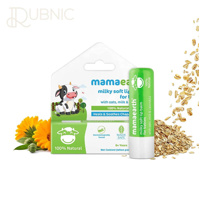 Mamaearth Natural Milky Soft Lip Balm for Kids - BABY LIP