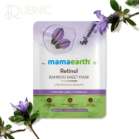 Mamaearth Retinol Bamboo Sheet Mask 25GM - SHEET MASK