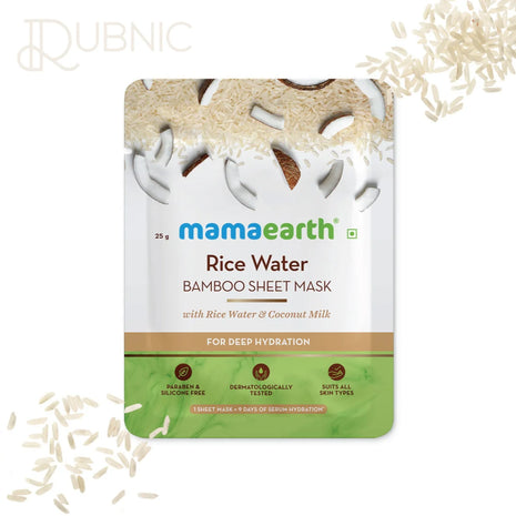 Mamaearth Rice Water Bamboo Sheet Mask 25 g - SHEET MASK