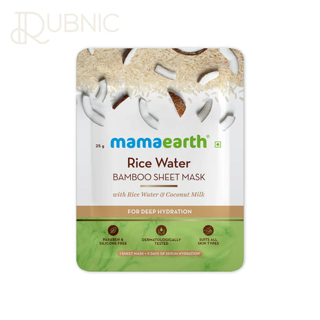 Mamaearth Rice Water Bamboo Sheet Mask 25 g - SHEET MASK