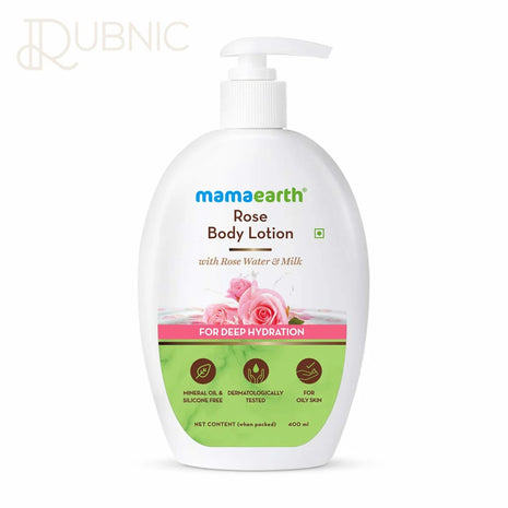 Mamaearth Rose Body Lotion 400 ml * 2 - BODY BUTTER LOTION