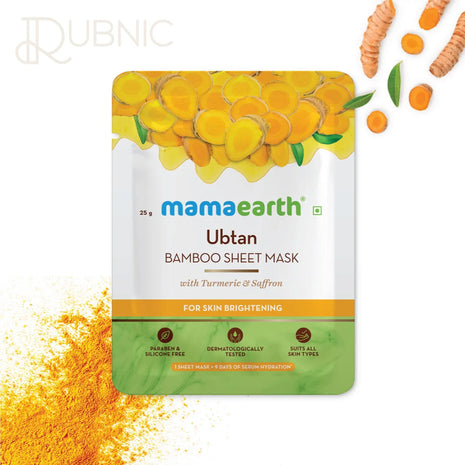 MamaEarth Ubtan Bamboo Sheet Mask 25GM - SHEET MASK