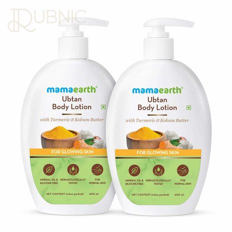 Mamaearth Ubtan Body Lotion 400*2 ml - BODY BUTTER LOTION