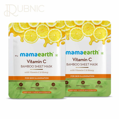 Mamaearth VITAMIN C Sheet Mask 25GM*2 - SHEET MASK