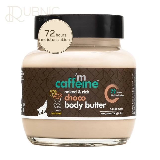 mCaffeine Body Butter for Dry Skin for Women & Men (250gm) -