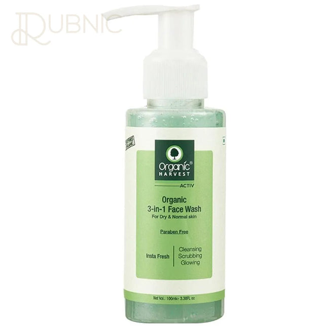 Organic Harvest Organic Harvest 3-in-1 Face Wash - face wash