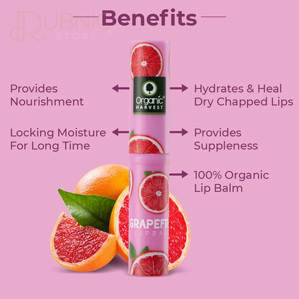 Organic Harvest Grapefruit Lip Balm 3 gm - LIP BALM