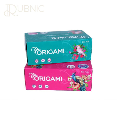 Origami Luxuria 3 Ply Facial Tissue Paper 100 Pulls Per Box