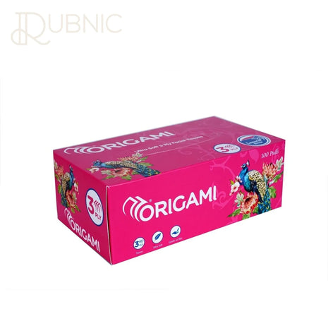 Origami Luxuria 3 Ply Facial Tissue Paper 100 Pulls Per Box