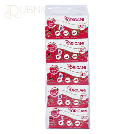 Origami Luxuria 3 Ply Pocket Hanky 10 Pulls Per Pack Pack