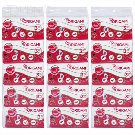 Origami Luxuria 3 Ply Pocket Hanky 10 Pulls Per Pack Pack